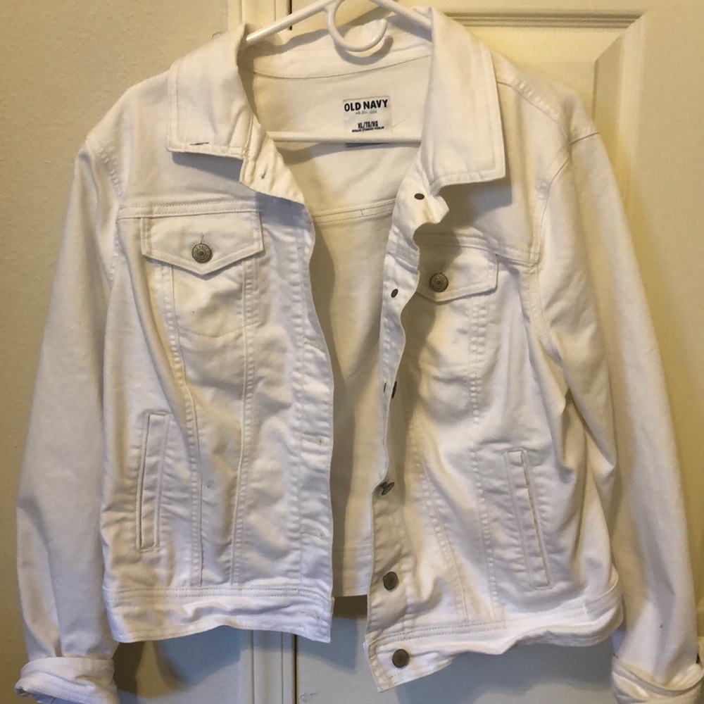 White denim jacket